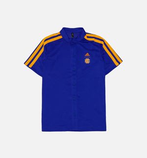 Adidas Eric Emanuel Hoops Button Up Shirt - Blue