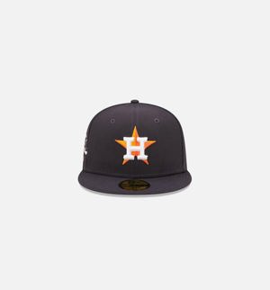 New Era Houston Astros Cloud Icon 59fifty Fitted Cap Hat - Navy Blue