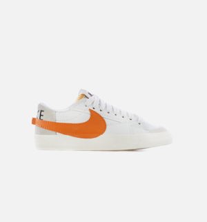 Nike Blazer Low 77 Jumbo Swoosh Lifestyle Shoe - White/Orange