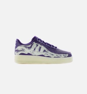 Nike Air Force 1 Purple Skeleton Lifestyle Shoe - Court Purple-White