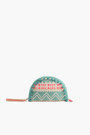 America & Beyond Rising Sun Taco Wristlet Bag