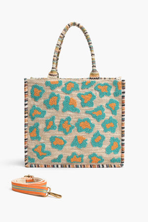 America & Beyond Wild Leopard Day Tote
