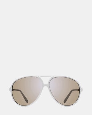 Steve Madden Decker Sunglasses White