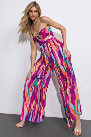 Flying Tomato One Thing At A Time Woven Jumpsuit