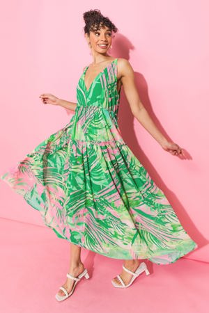 Flying Tomato Total Stunner Woven Midi Dress