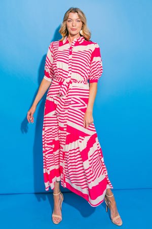 Flying Tomato As Free As The Ocean Woven Midi Dress