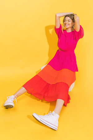 Flying Tomato The Real Thing Woven Midi Dress