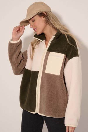 Promesa Fuzzy Logic Colorblock Sherpa Fleece Jacket