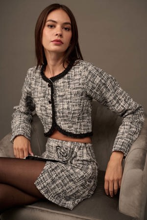 Promesa Pure Couture Cropped Tweed Blazer