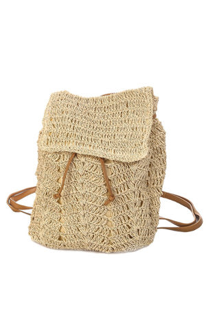 Boho Pink Out To Sea Crochet Backpack