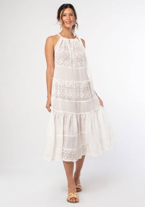 Lovestitch Sunglow Sheer Midi Dress