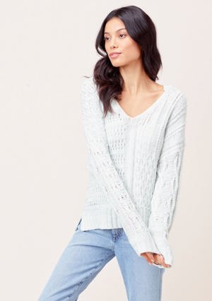 Lovestitch Reese Crochet Pullover Hoodie