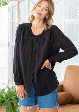 Lovestitch Ethereal Button Front Top