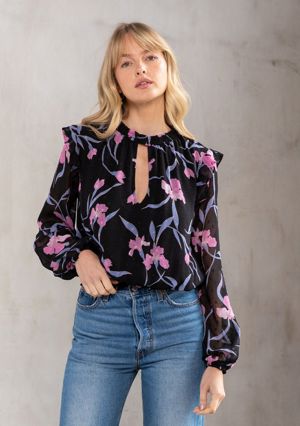 Lovestitch Sweet Nothings Floral Chiffon Top