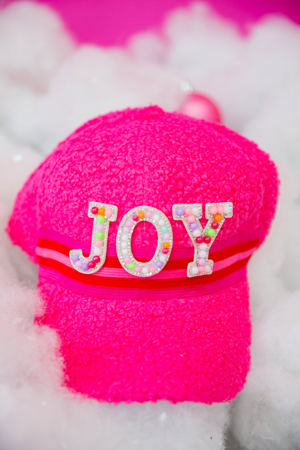 Judith March Joy Pink Sherpa Hat