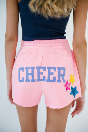 Judith March Cheer Pink Lounge Shorts