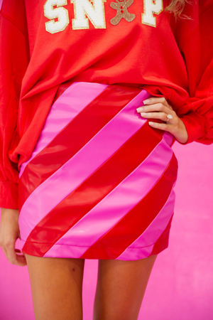 Judith March Candy Striped Skirt
