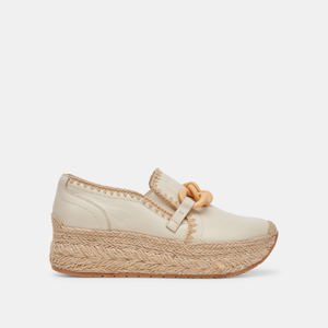 Dolce Vita Jhenee Espadrille Sneakers Ivory Leather