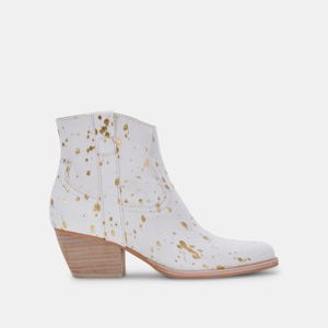 Dolce Vita Silma Booties Gold Multi Calf Hair