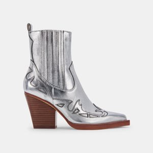 Dolce Vita Beaux Boots Silver Leather
