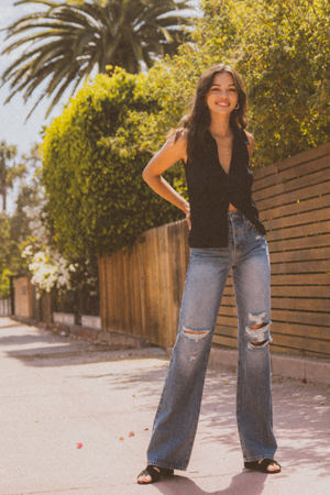 Kancan Lydia Ultra High Rise 90's Flare Jeans