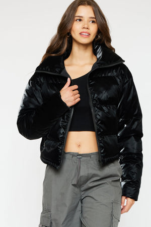 Kancan Lux Cropped Puffer Jacket