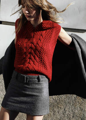 Alohas Cosy Red Tricot Vest