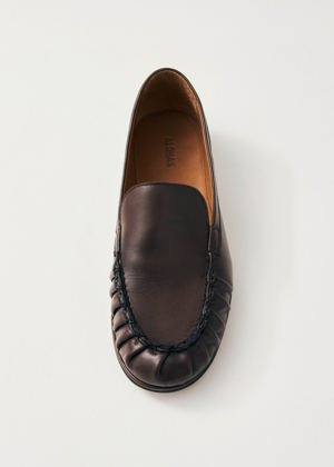 Alohas Marty Brown Leather Loafers
