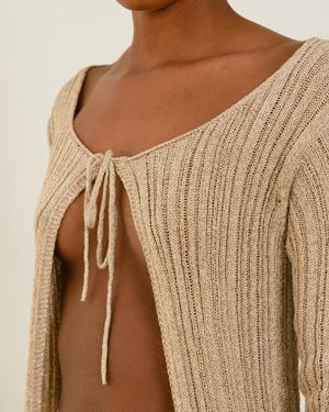 Alohas Witty Cream Tricot Cardigan