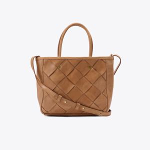 Nisolo Carry-All Handwoven Satchel Almond