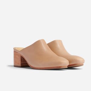 Nisolo All-Day Heeled Mule Almond