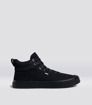 Cariuma Ibi High All Black Knit Sneaker