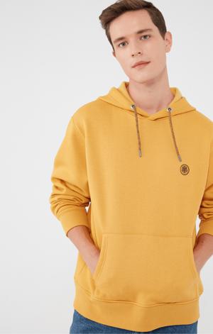 Mavi Hooded Sweatshirt In Mustard