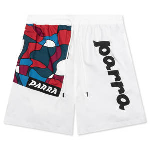 By Parra Sports Trees Swim Shorts - White
